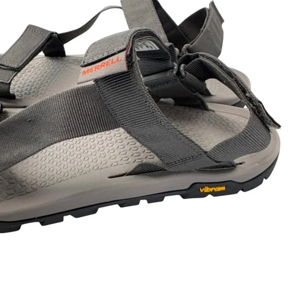 Merrell Breakwater Strap‎ Sandals 12 Charcoal Gray Vibram Sole Gray J135189